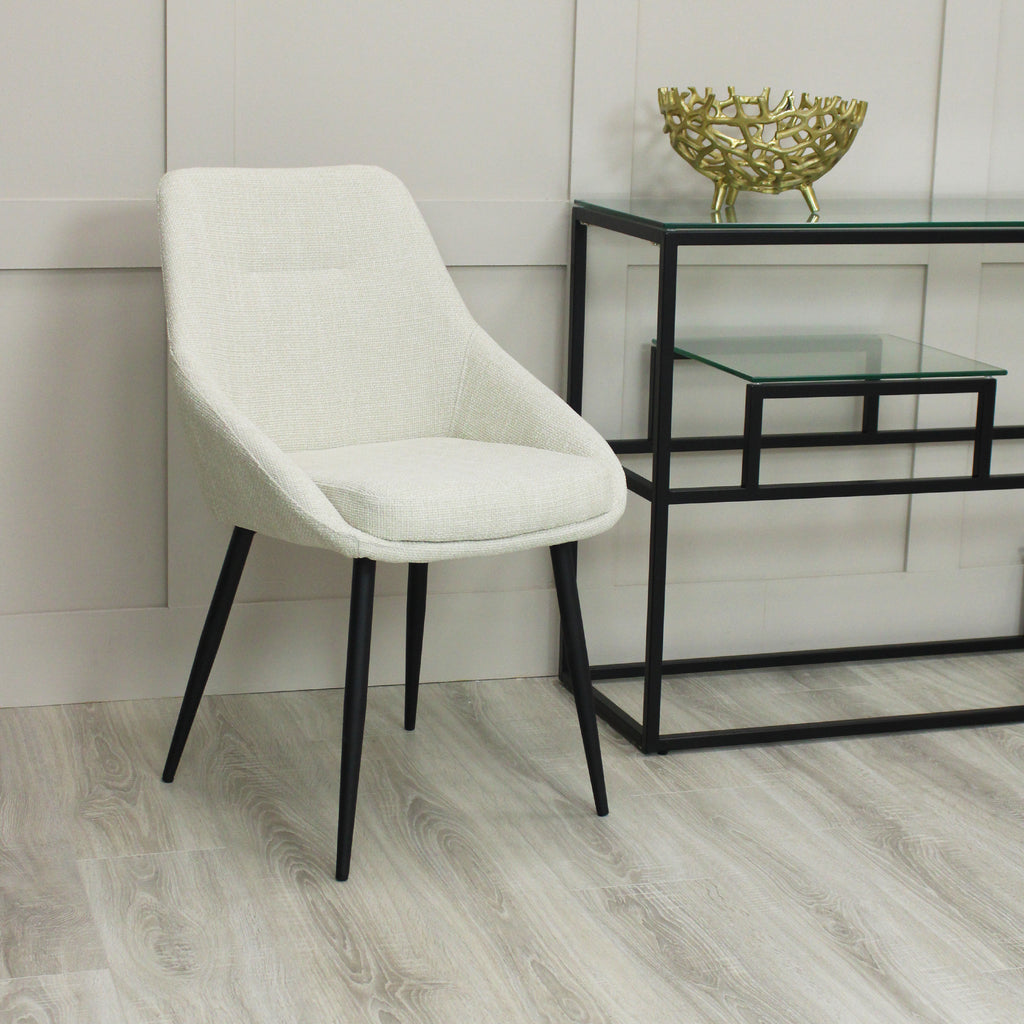 Sage Cream Linen Dining Chair