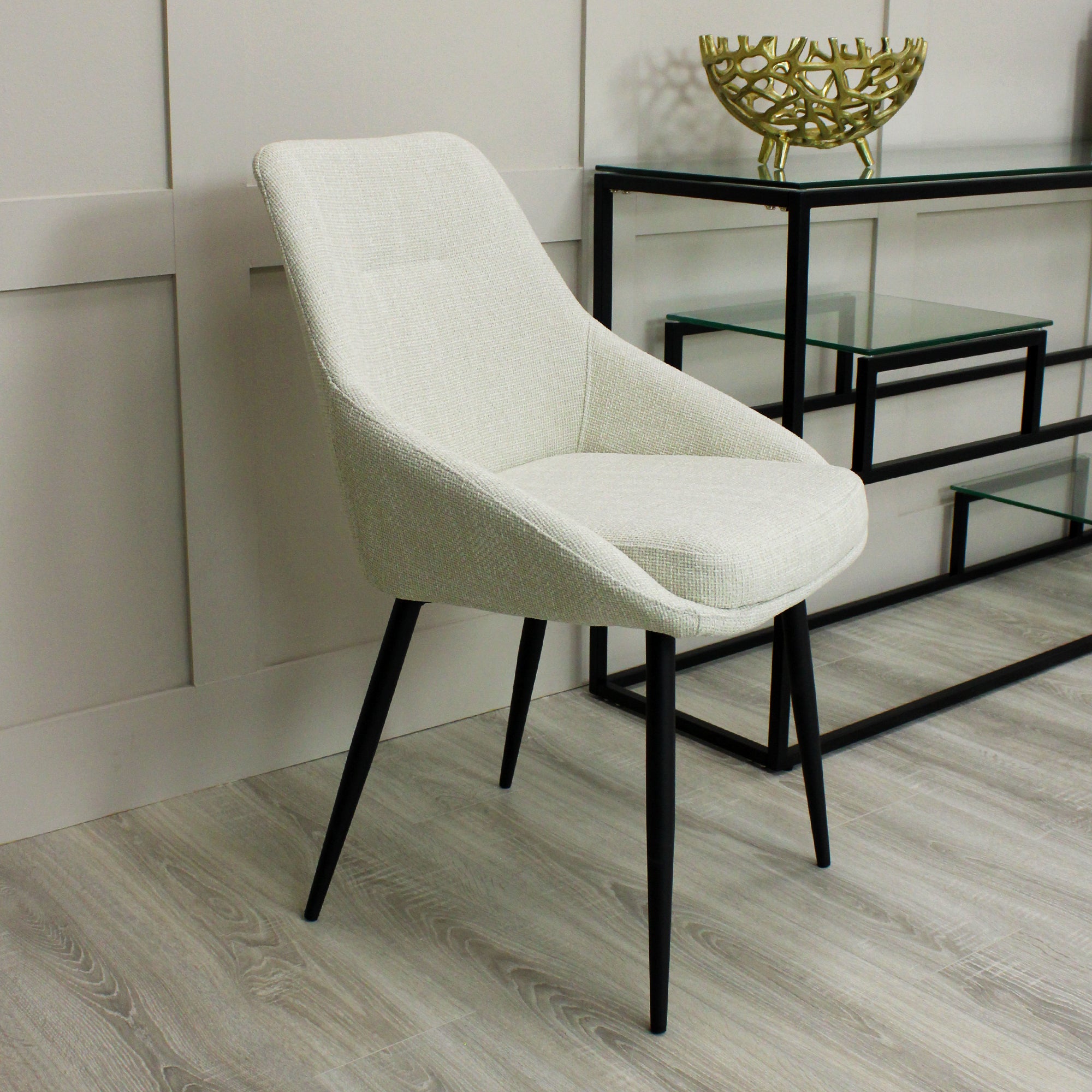 Sage Cream Linen Dining Chair
