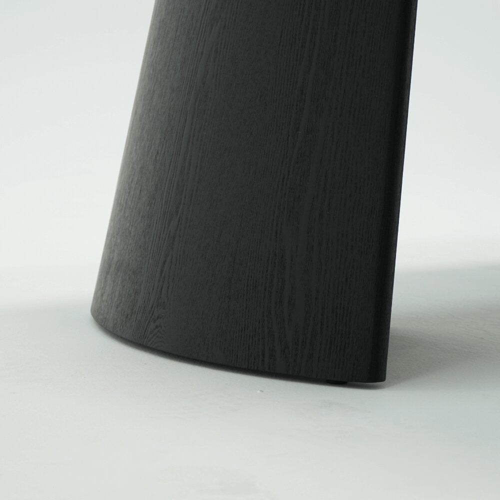 Zara Black Wood and White Ceramic Dining Table