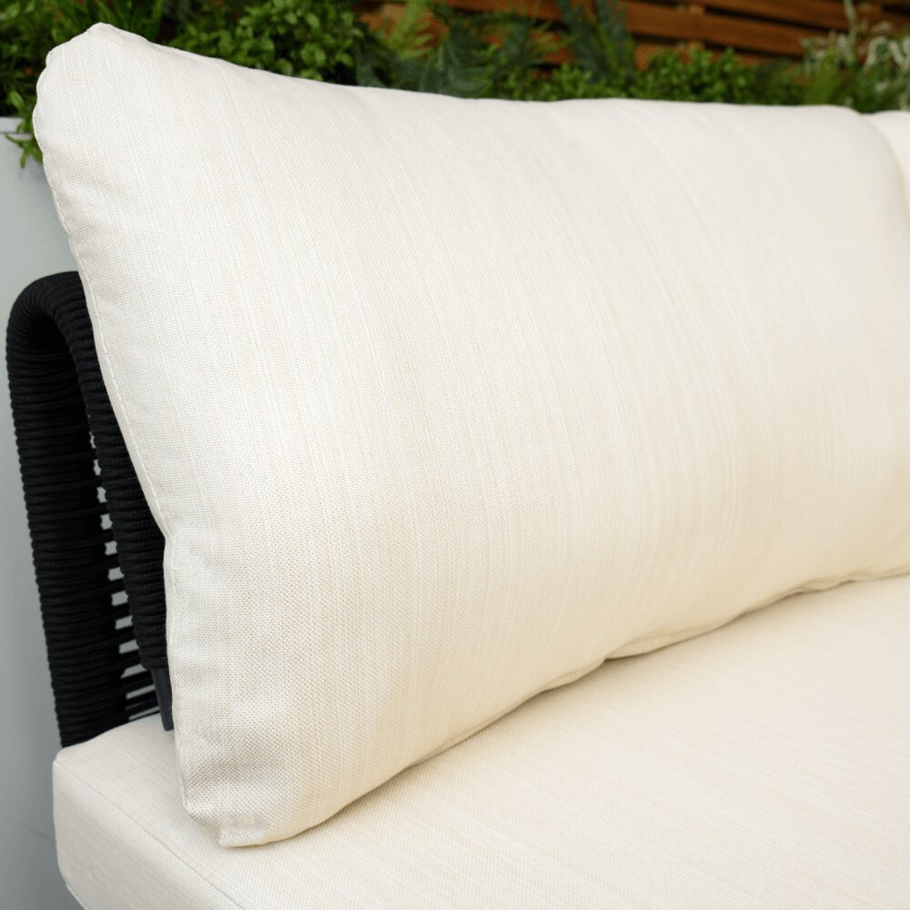 Naples Cream Aluminium 4 Seater Modular Corner Sofa Chaise Garden Set