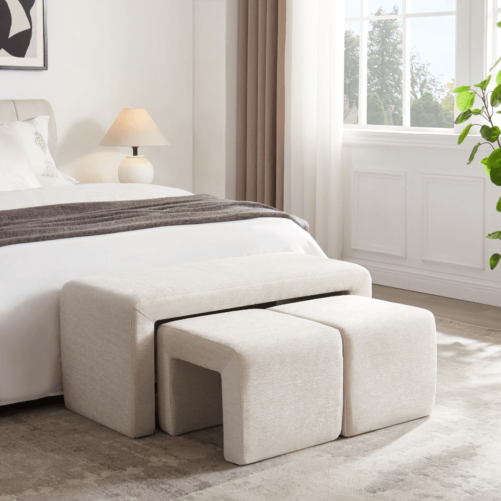 cream bench
