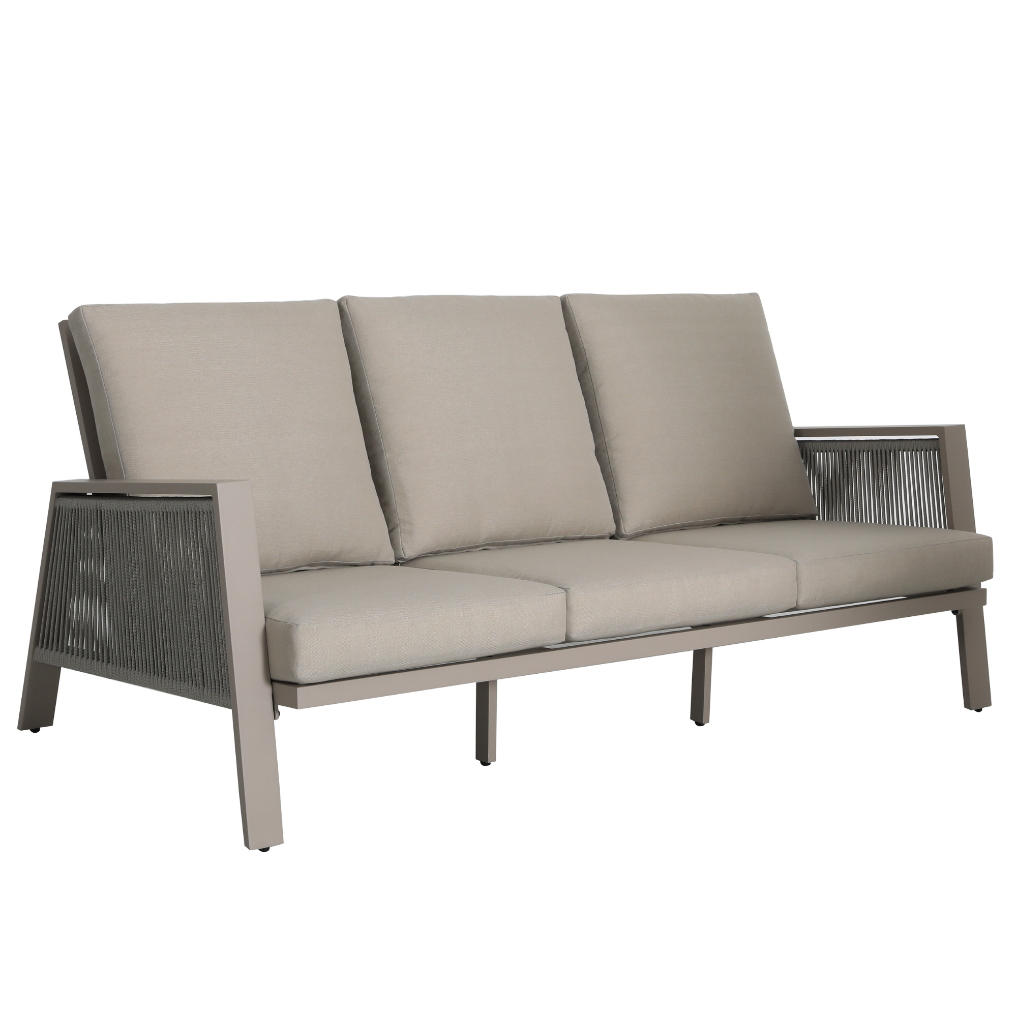 Sicily Light Grey Aluminium 5 Seater Garden Sofa Set