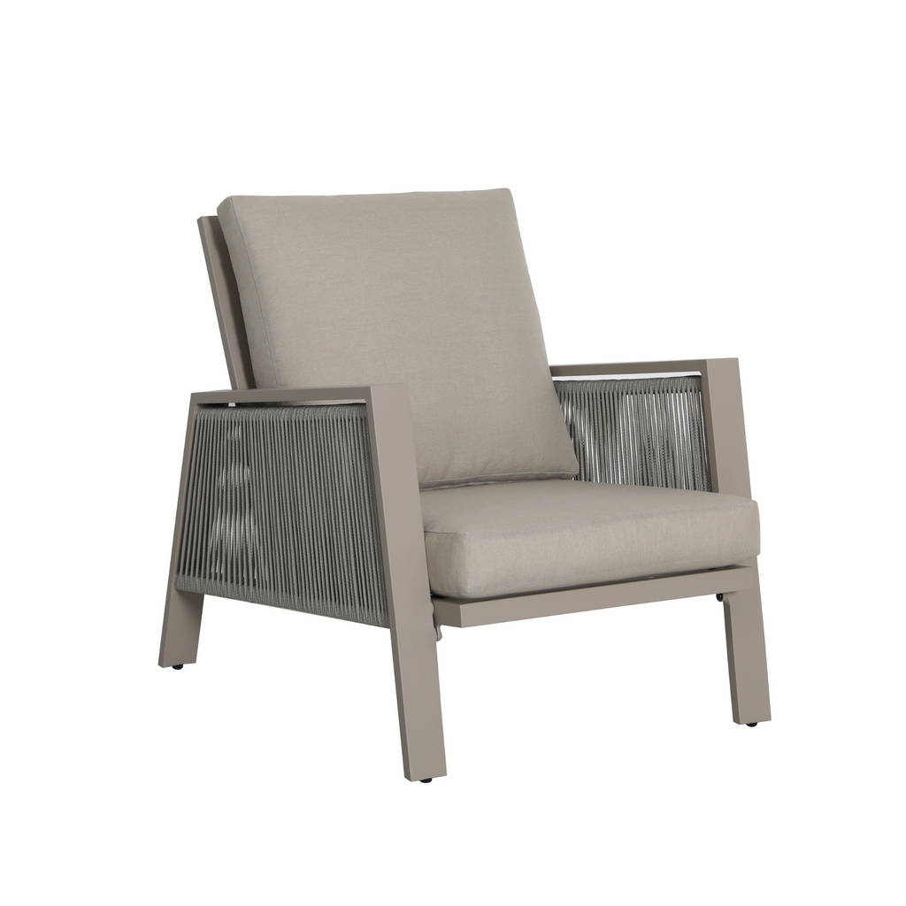 Sicily Light Grey Aluminium 5 Seater Garden Sofa Set