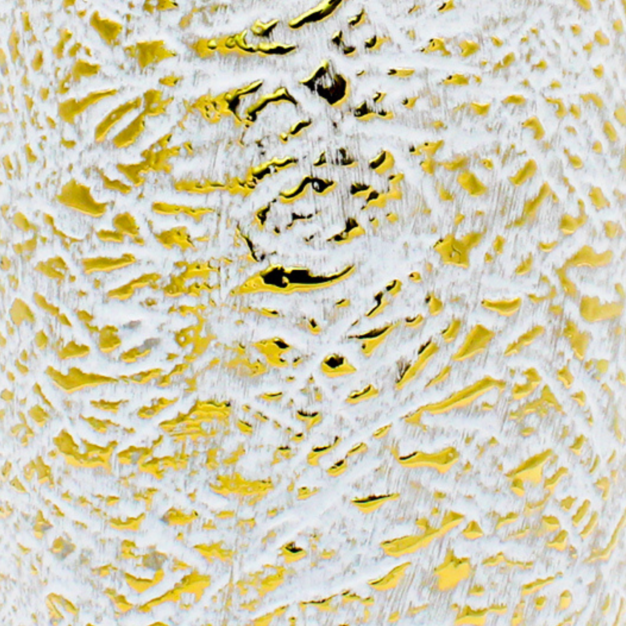 Small White and Gold Gilded Vase