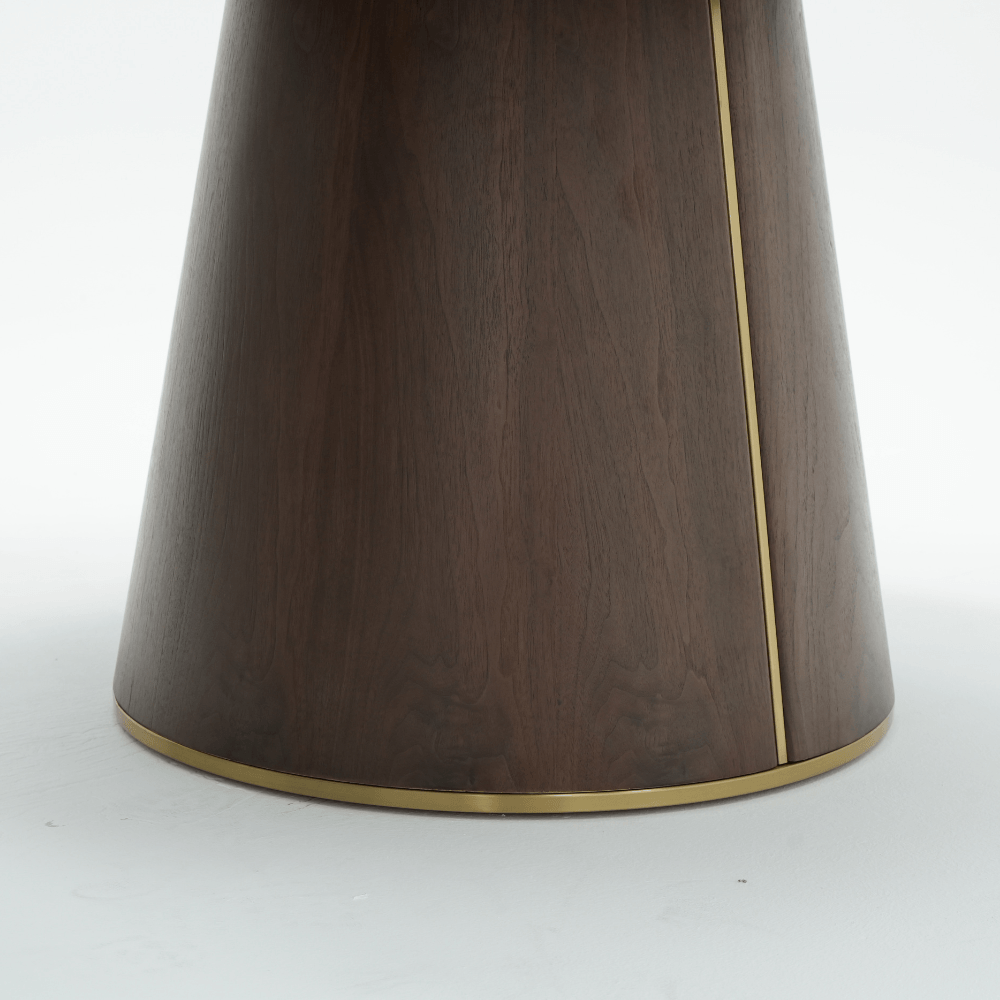 Torello Walnut Wood Dining Table