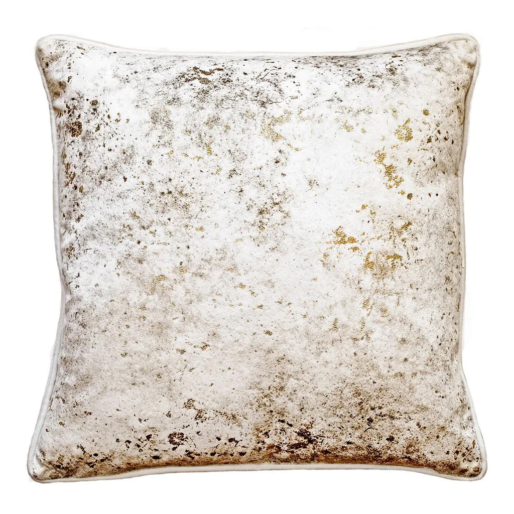 Malini Ivory Gold Shimmer Cushion